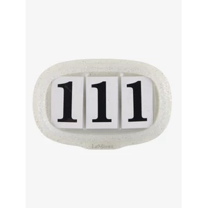LeMieux Saddle Number Holder Silver Glitter in Silver/Glitter