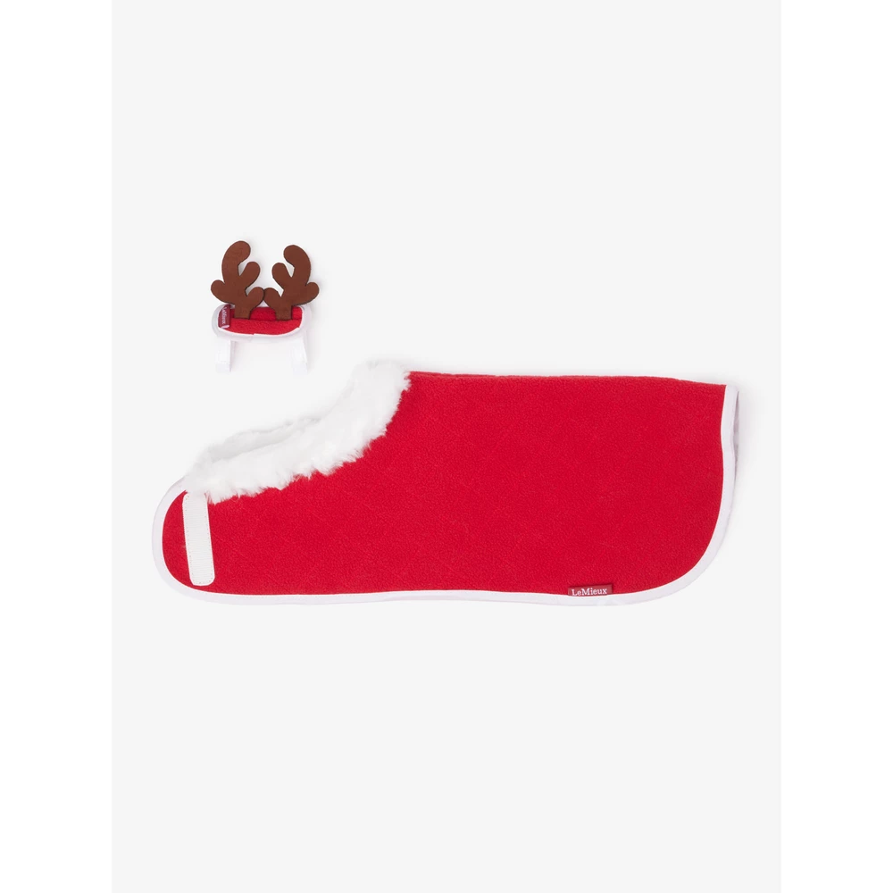 LeMieux Toy Pony Christmas Rug Set Red in Red
