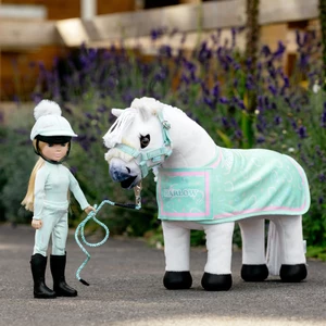 LeMieux Harlow Toy Pony Printed Rug Softmint in Softmint