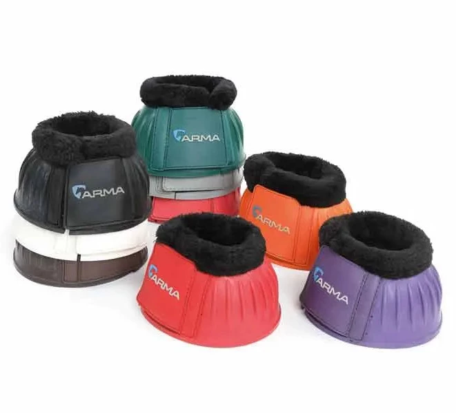 Arma Fleece Topped Over Reach Boots in Brown