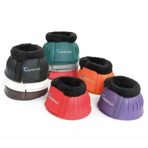 Arma Fleece Topped Over Reach Boots in Brown