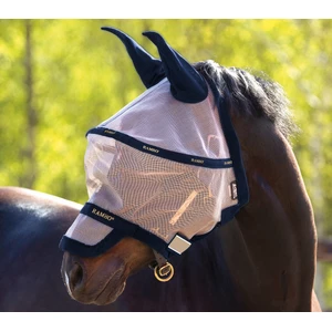 Horseware Rambo Rambo Plus Flymask in Oatmeal/Navy/White/Beige