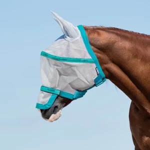 Horseware Rambo Rambo Plus Flymask in Silver/Navy/Electric Blue