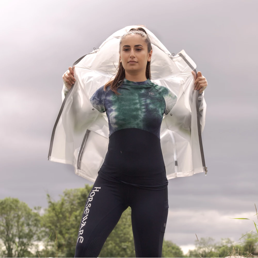 Horseware Transparent Waterproof Rain Jacket in Clear