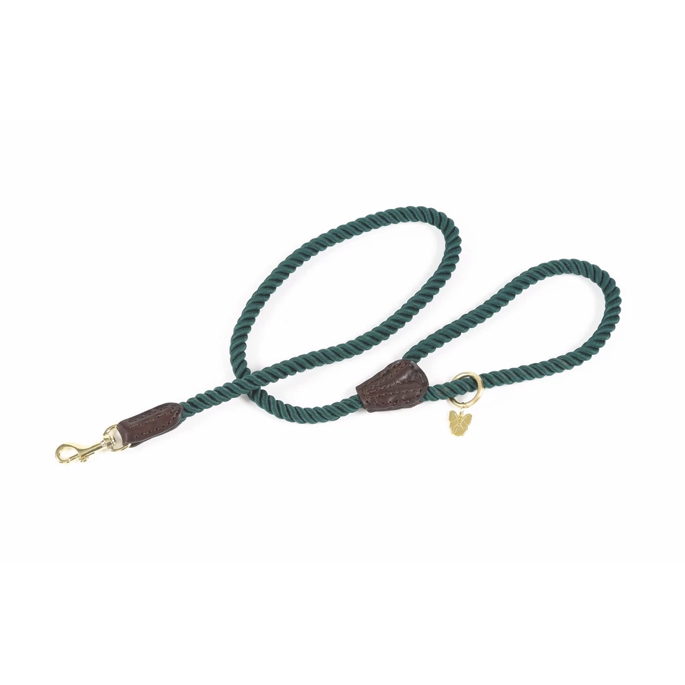 Digby & Fox Rope Dog Lead in Green