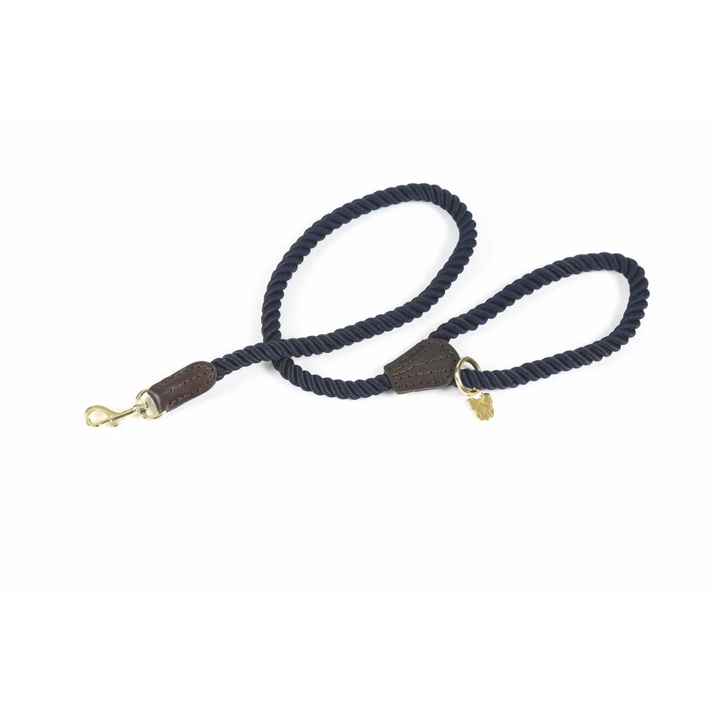 Digby & Fox Rope Dog Lead in Navy