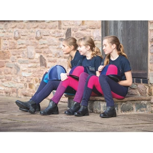 Wessex Two Tone Jodhpurs - Maids in Navy/Pink