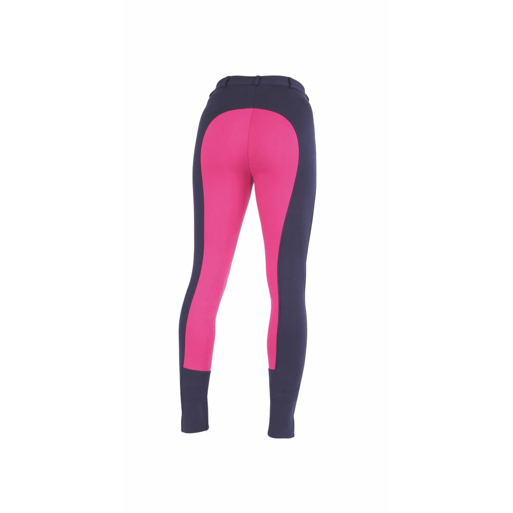 Wessex Two Tone Jodhpurs - Ladies in Navy/Pink