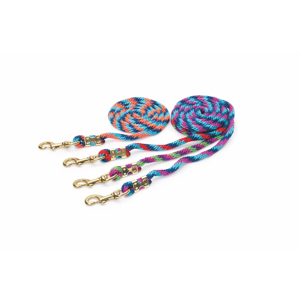 Shires Topaz Lead Rope in Navy/Red/Turquoise