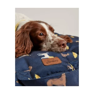 Joules Dog Print Travel Mat - Navy in Navy