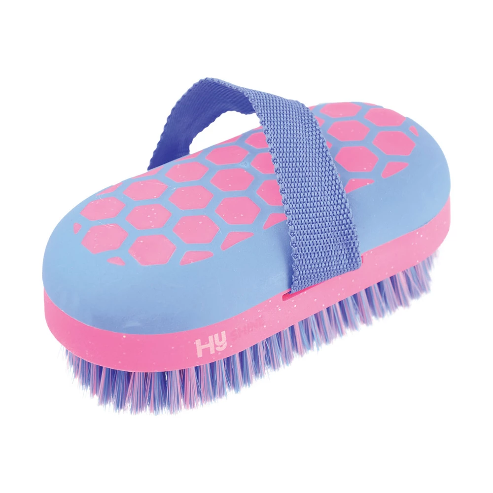 Hy Equestrian HyShine Glitter Body Brush in Blue