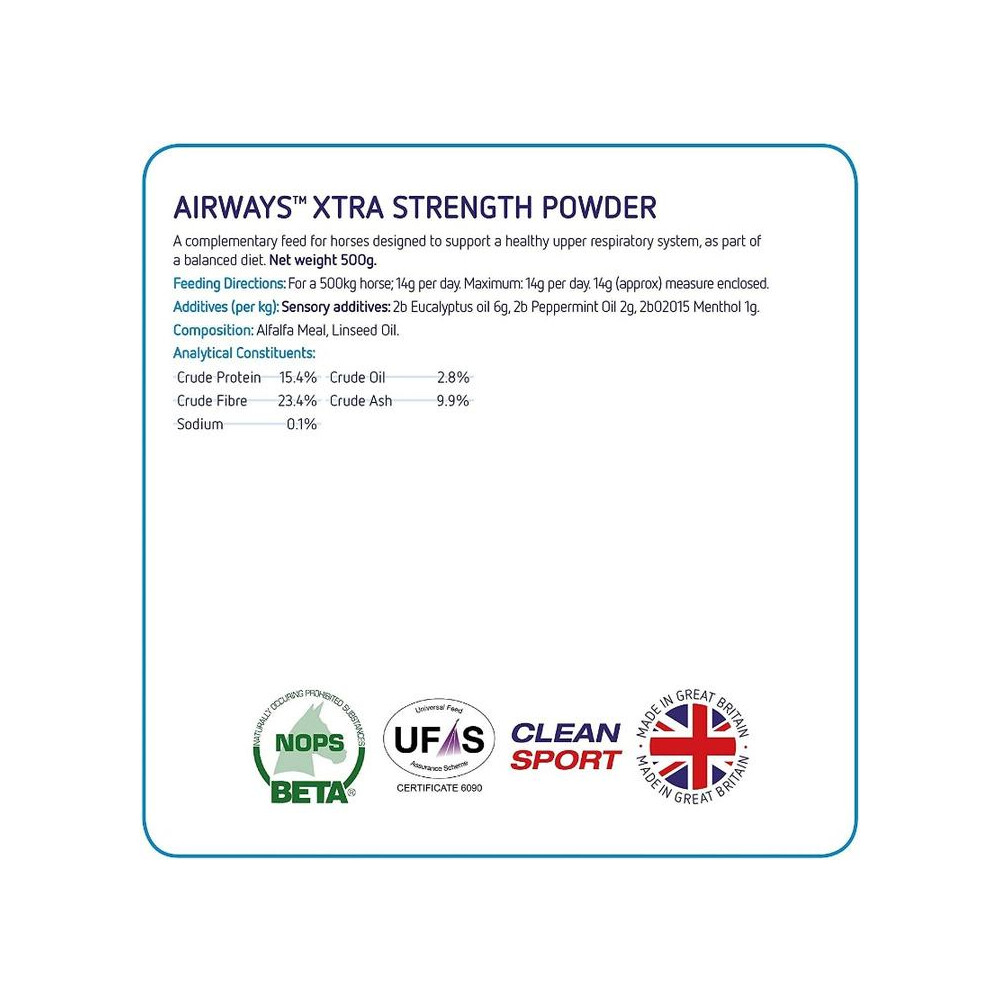 Equine America Airways Xtra Powder - 500g 