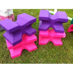 Classic Jumps - X Block (set of 2) in Purple