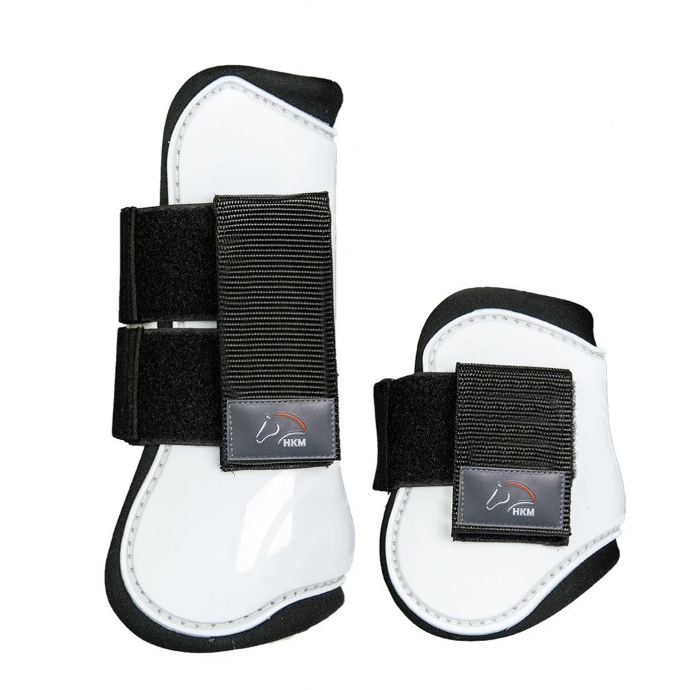HKM Hkm Set Of 4 Tendon & Fetlock Boots in White/Black
