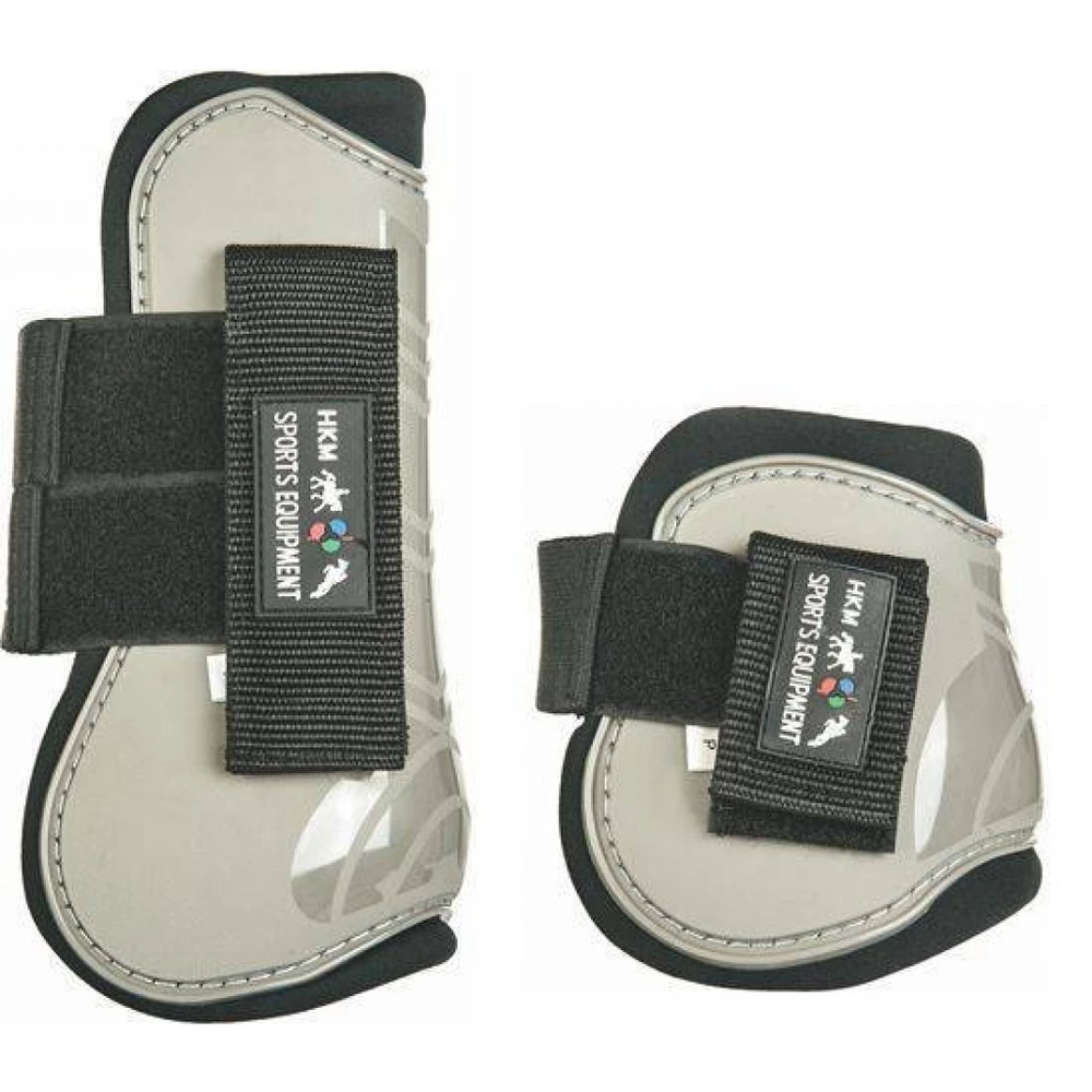 HKM Hkm Set Of 4 Tendon & Fetlock Boots in Taupe/Black