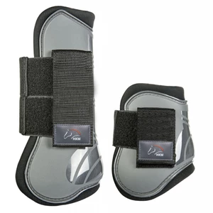 HKM Hkm Set Of 4 Tendon & Fetlock Boots in Grey/Black