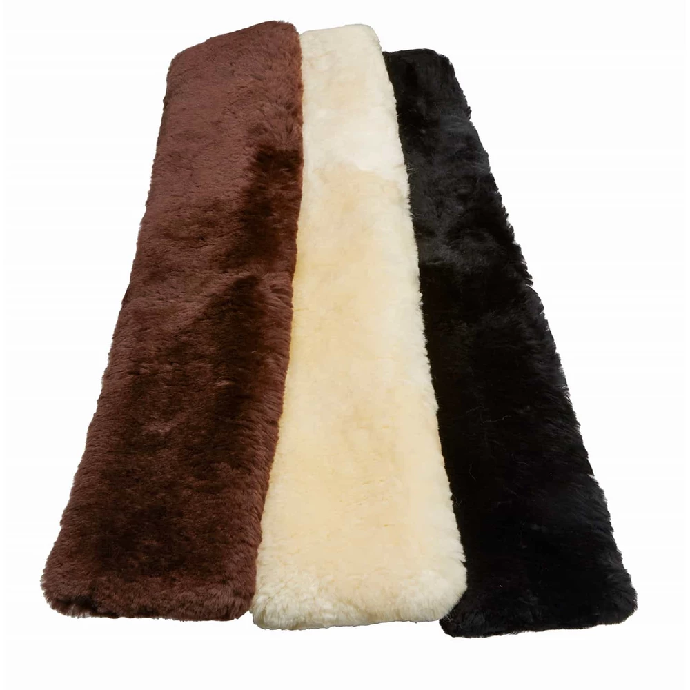 LeMieux Lambskin Slip On Jumping Girth Sleeves in Natural