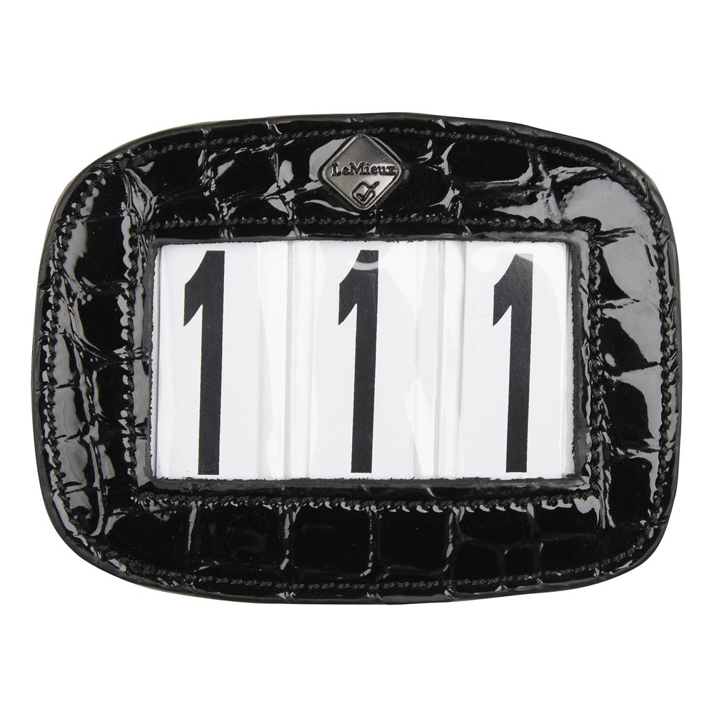 LeMieux Lemieux Saddle Number Holder Square Black Crocodile