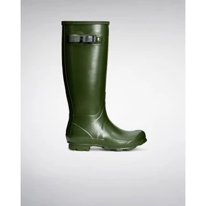 Hunter Womens Field Tall Gloss in Vintage Green