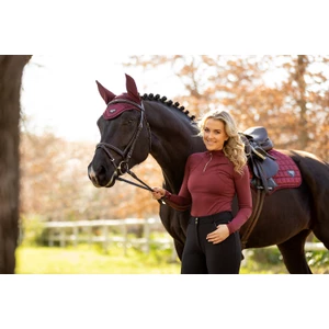 LeMieux DISC - Liberte Zipped Base Layer - Rioja in Rioja