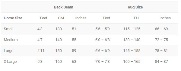 Horseware Rambo Fleece Competition Sheet 