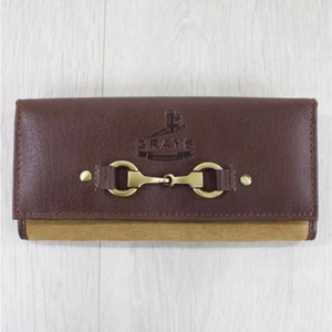 Grays Equestrian Gifts Lily Purse In Leather With Suede 