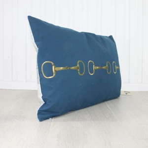 Grays Equestrian Gifts Snaffles In Gold Cushion 