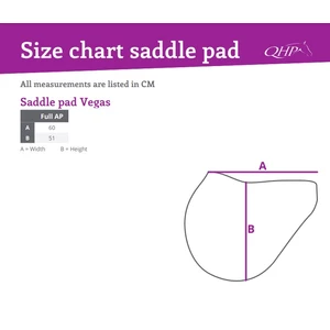QHP GP Saddle pad Vegas - Navy in Navy