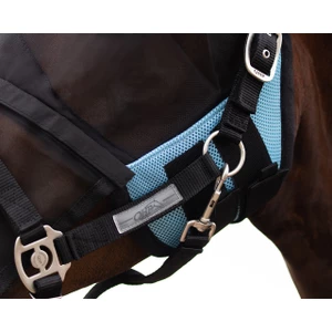 QHP Fly Mask with detachable nose flap - Bright blue in Bright Blue