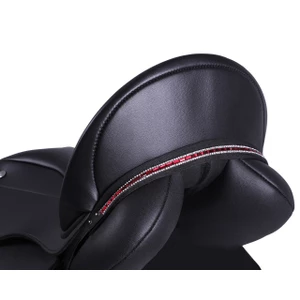 QHP Saddle jewel Brittany - Black/red in Black/Red