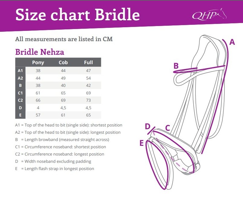 QHP Bridle Nehza - Black