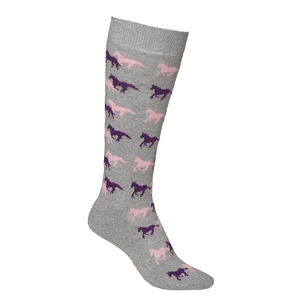 Mountain Horse Running Horse Sock - Grey Melange in Grey Melange