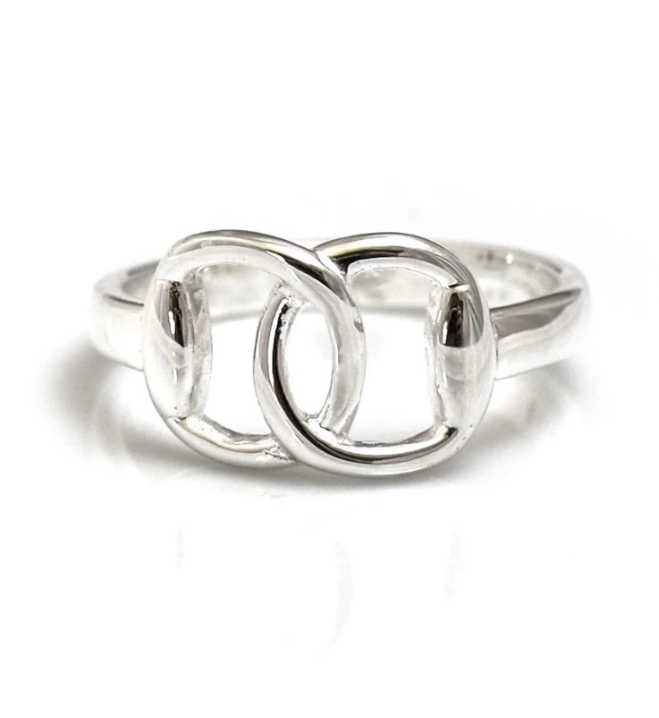 HiHo Silver Sterling Silver Snaffle Ring in Silver