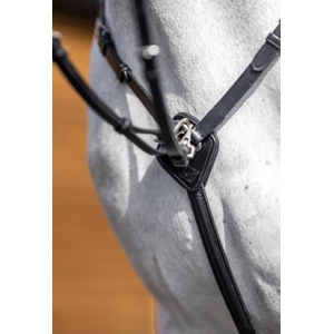 LeMieux Breastplate (Girth Attachment) - Black/Silver in Black