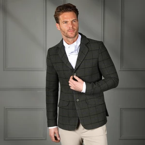 Aubrion Saratoga Jacket - Gents - Dark Green Check Tweed in Dark Green Check