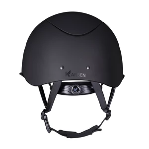 Karben Elisa Wide Peak Riding Hat - Black/Silver in Black/Silver