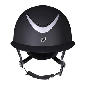 Karben Elisa Wide Peak Riding Hat - Black/Silver in Black/Silver