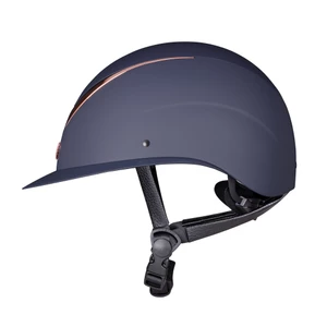 Karben Elisa Wide Peak Riding Hat - Navy/Rose Gold in Navy/Rose Gold