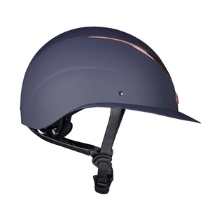 Karben Elisa Wide Peak Riding Hat - Navy/Rose Gold in Navy/Rose Gold