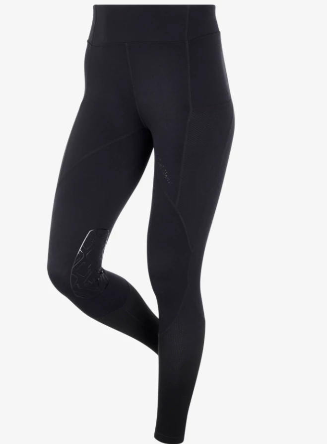 LeMieux Lucie Mesh Legging - Black in Black