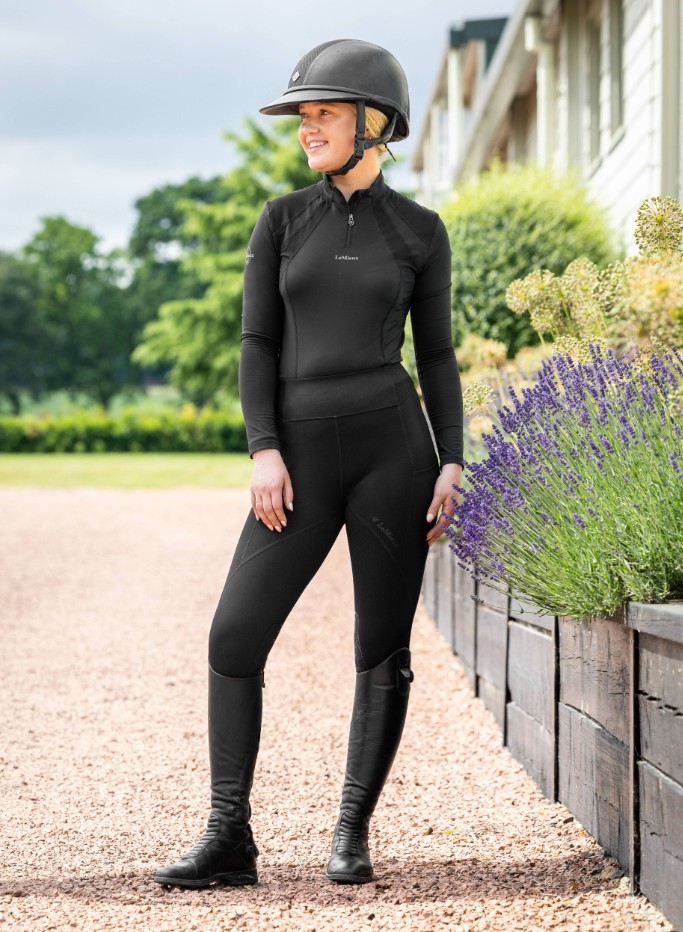 LeMieux Lucie Mesh Legging - Black